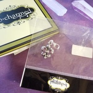 B Charmed  clip dangled charm